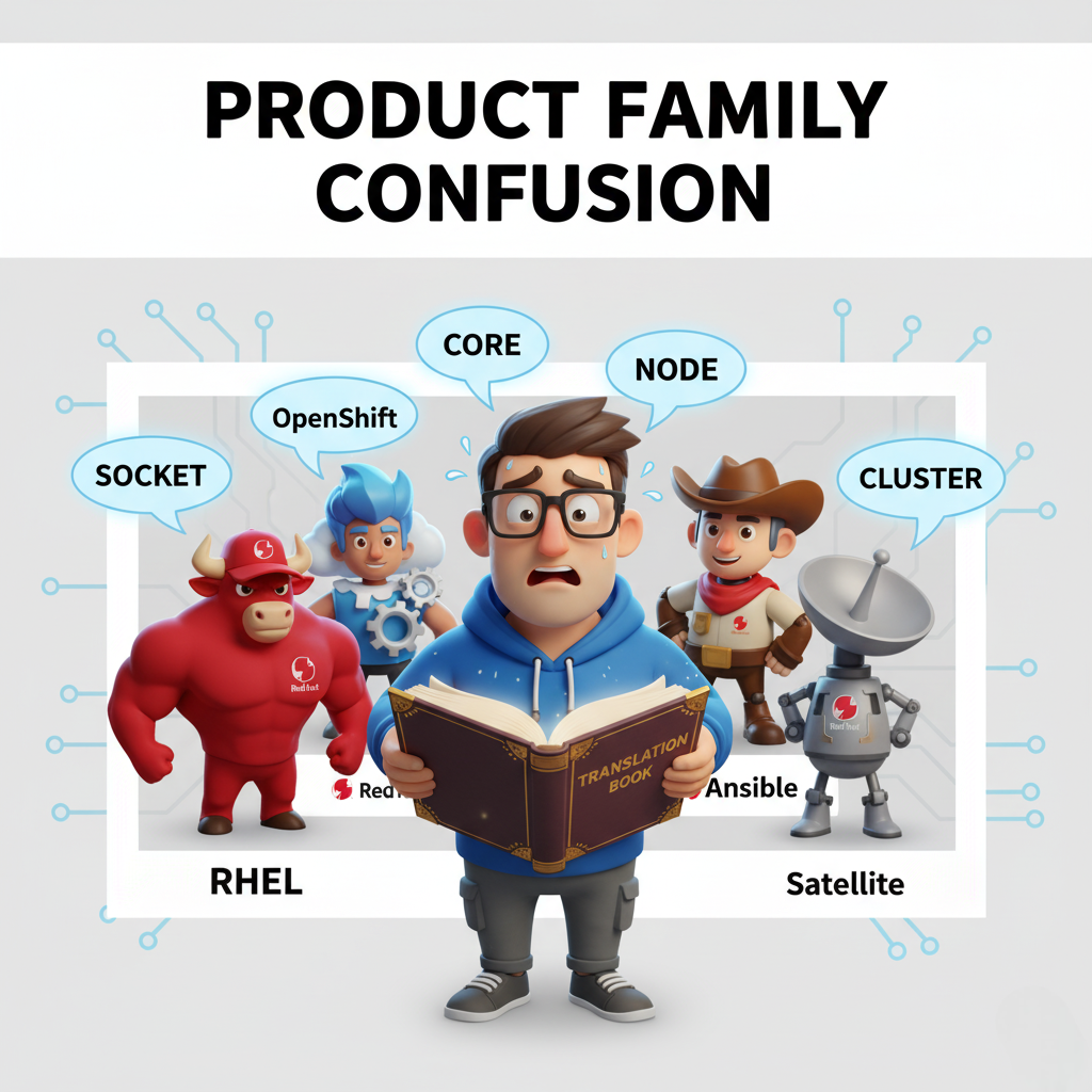 Red Hat Product Family Confusion - Multiple licensing metrics visualization